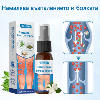 Timilk® VeinGuard Herbal Spray-✅ Клинично доказано е, че премахва разширените вени само за 7 дни!
