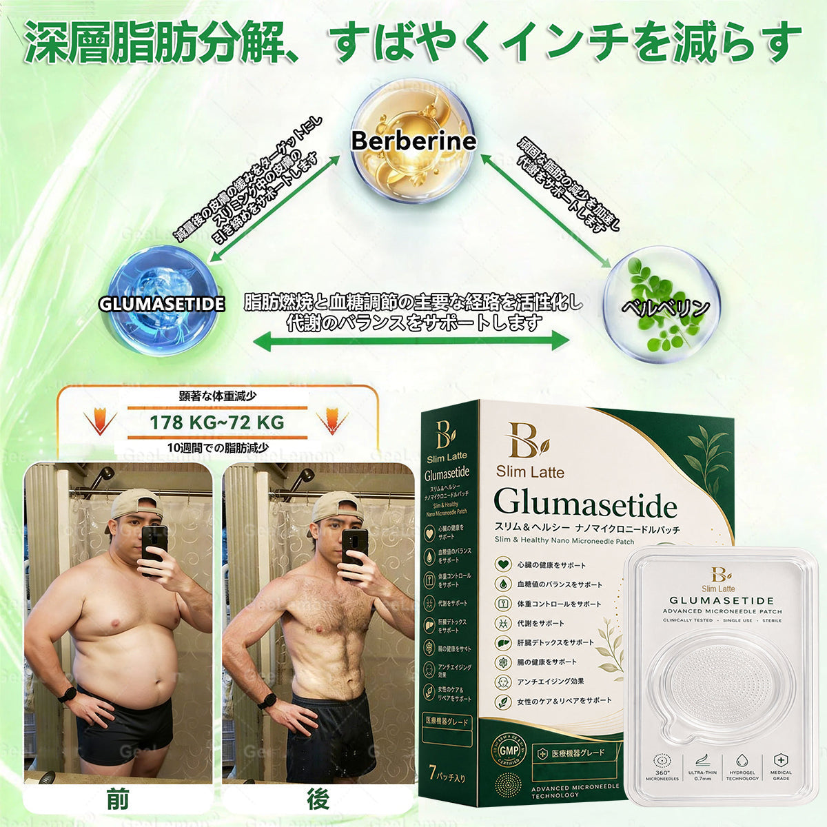 🔥Slim Latte®＆NAD+ 8-in-1 ナノ強化フォーミュラ【アップグレード版】内臓脂肪 / 肥満 / 糖尿病 / 睡眠時無呼吸 / 関節ケア / 肌のたるみ 集中サポート ✨
